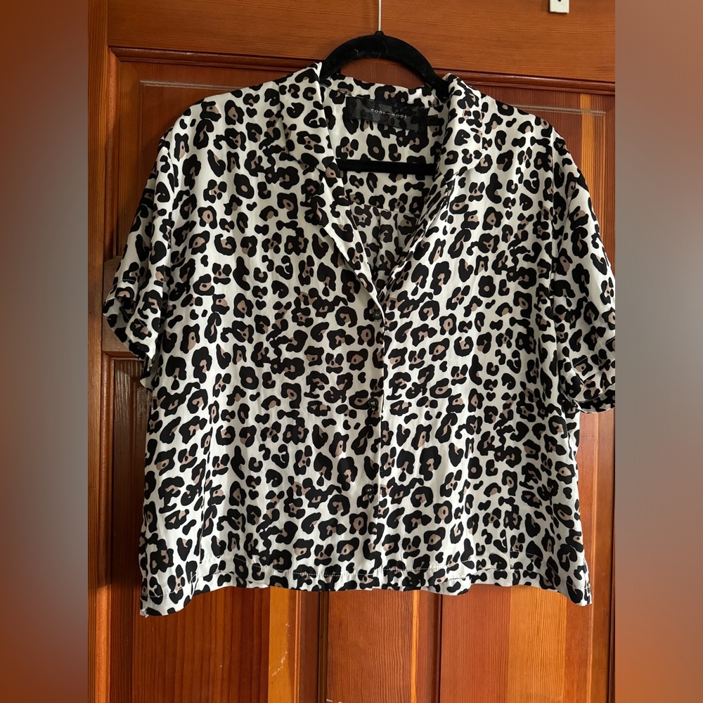 Code X Mode Cheetah Print Blouse - image 4